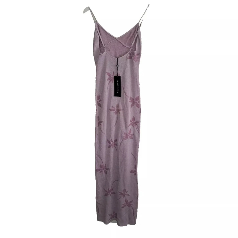 White Fox Trust Issues Floral Sparkle Dress Lilac Purple Size Small NWT B20#20 - Picture 3 of 9